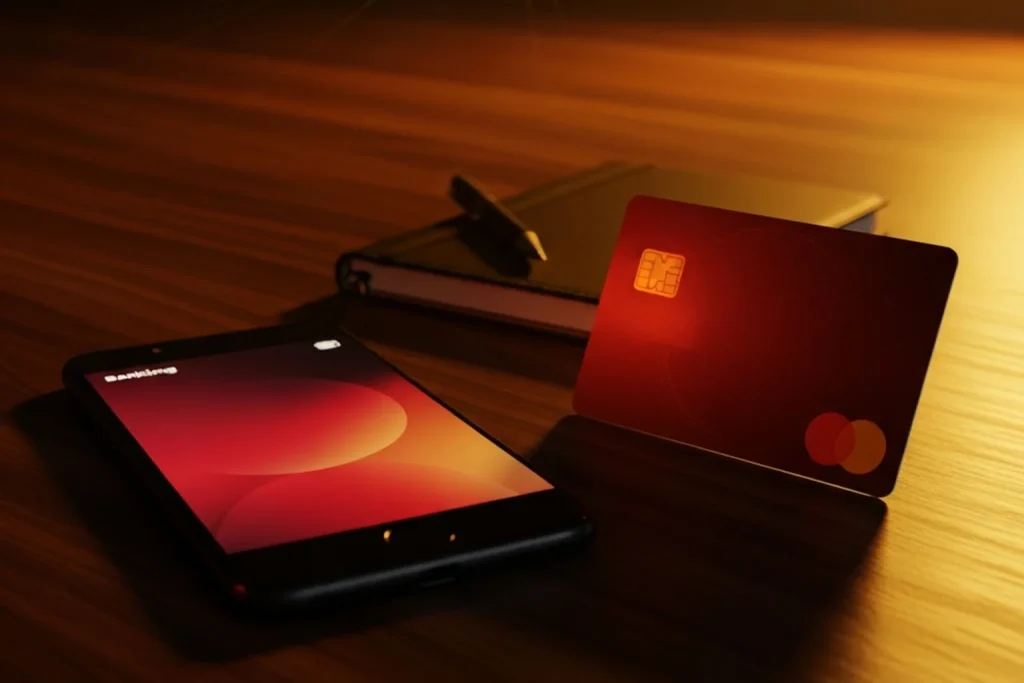 Ilustración editorial: Retirar con tarjeta Mastercard del casino online en España